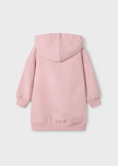 Kapuzenkleid mit Mädchen-Motiv & Baskenmütze Mokkini Kindermode Kleid