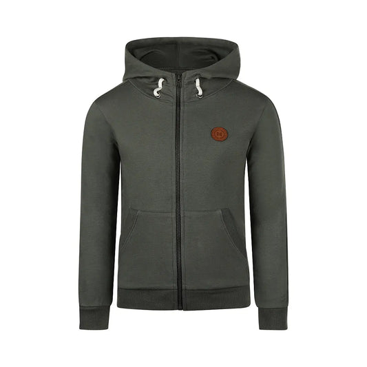 Koko Noko Jungen-Kapuzenjacke in Dunkelgrün Mokkini Kindermode