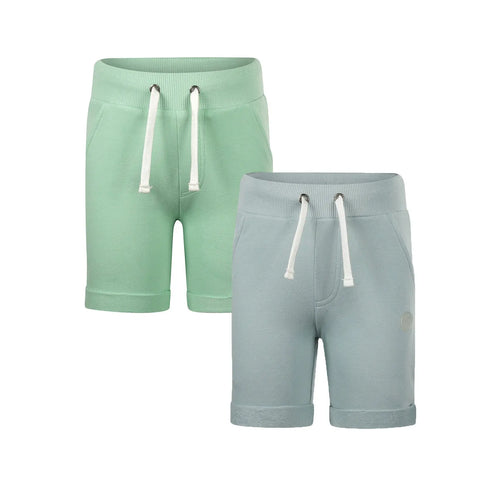 Koko Noko Jungen-Sweatshorts im 2er-Pack – Mint & Hellblau