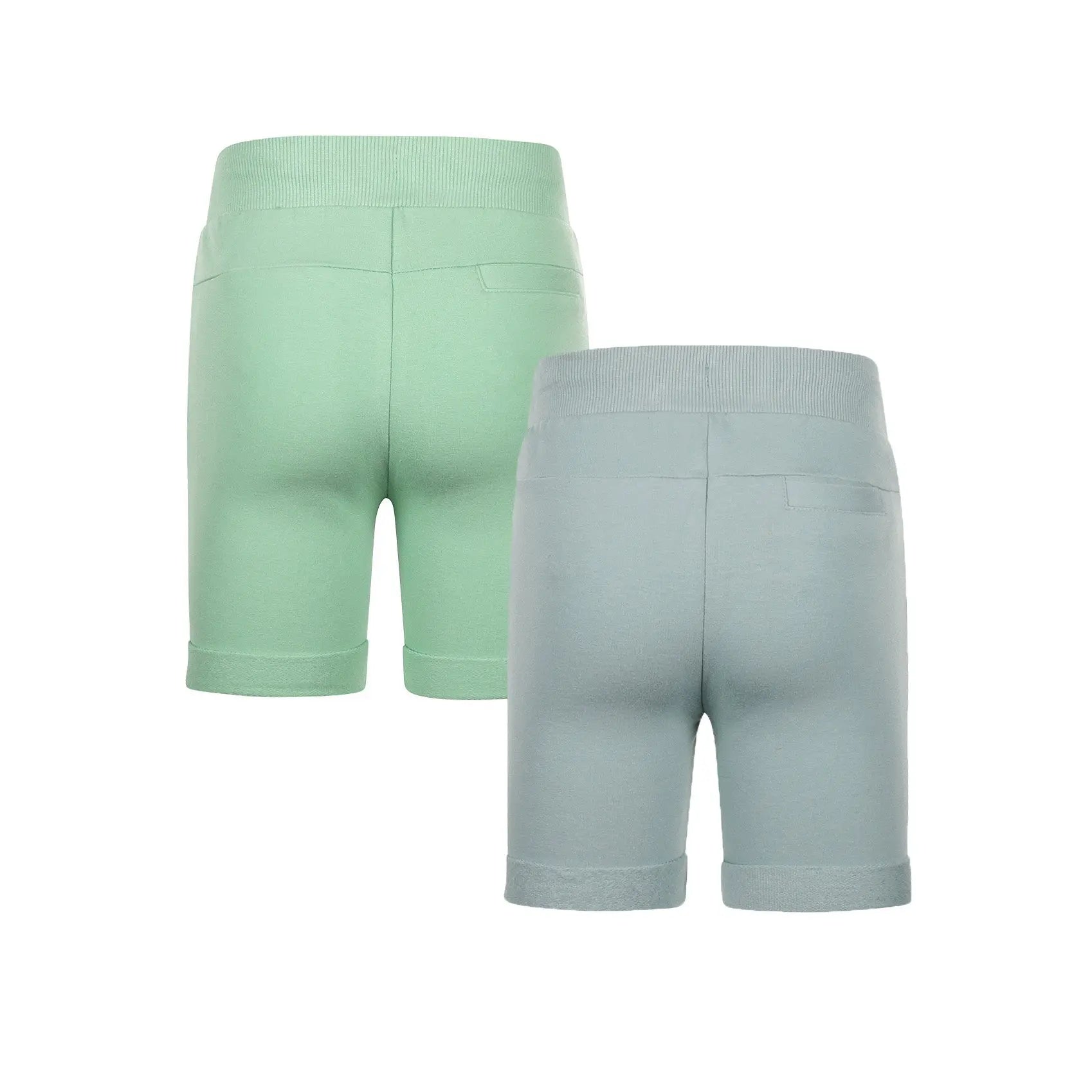 Koko Noko Jungen-Sweatshorts im 2er-Pack – Mint & Hellblau Mokkini Kindermode