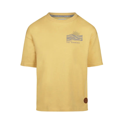 Koko Noko Jungen-T-Shirt in Gelb mit Sommer-Print