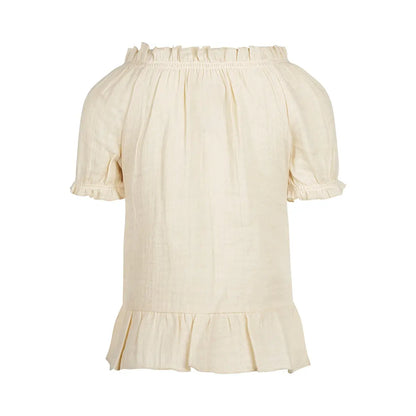 Koko Noko Mädchen-Bluse in Creme Mokkini Kindermode