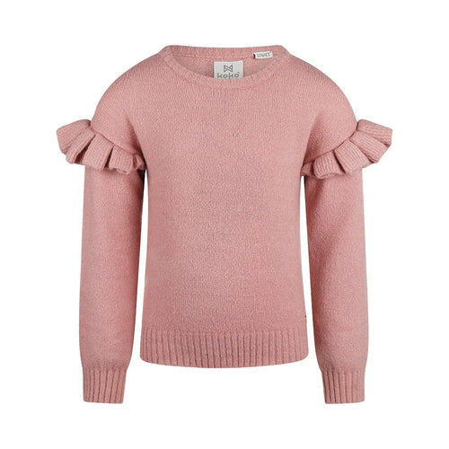 Koko Noko Pullover mit Rüschendetails an den Schultern