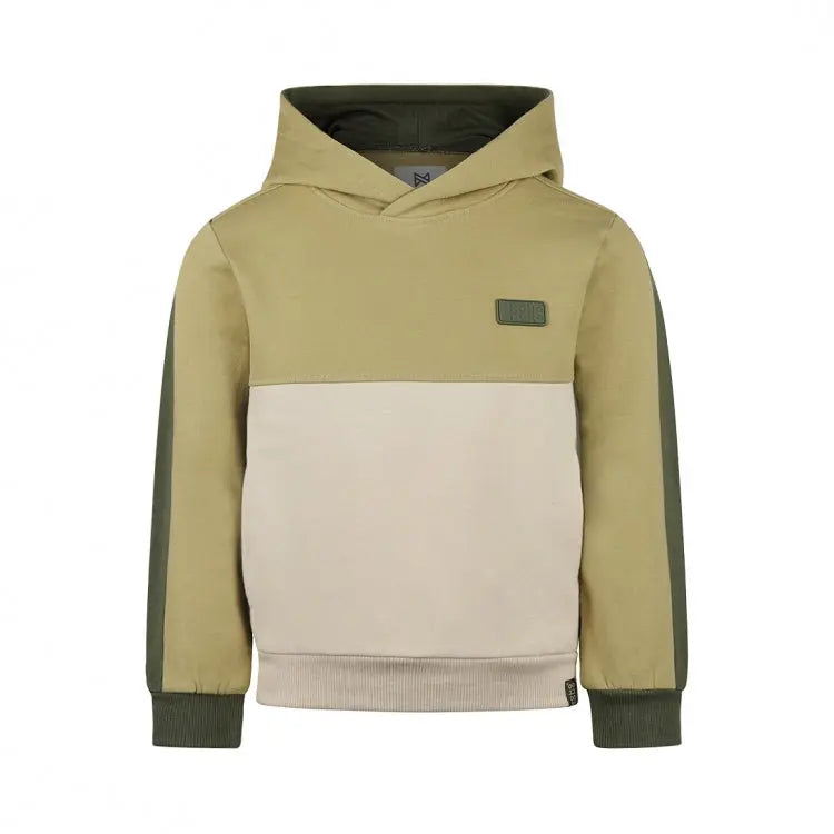 Koko Noko Sweatshirt beige-grün Mokkini Kindermode Hoodie