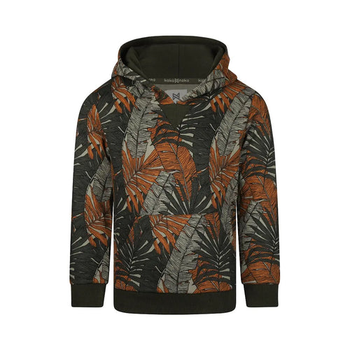 Koko Noko Sweatshirt mit Blattmuster