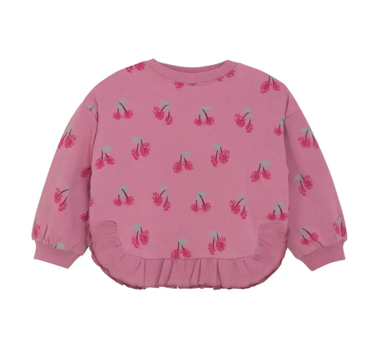 MINYMO Kinder Sweatshirt LS AOP - Gestricktes Sweatshirt Mokkini Kindermode Sweatshirt -knitted