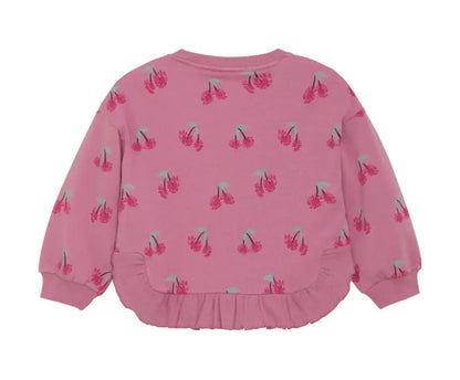 MINYMO Kinder Sweatshirt LS AOP - Gestricktes Sweatshirt Mokkini Kindermode Sweatshirt -knitted