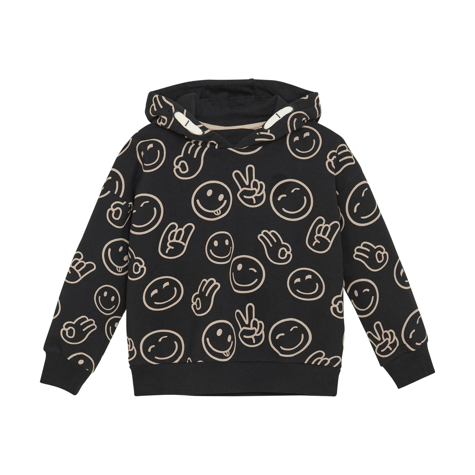 MINYMO Kinder Sweatshirt LS AOP - Gestricktes Sweatshirt für Jungen - Mokkini Kindermode Sweatshirt -knitted
