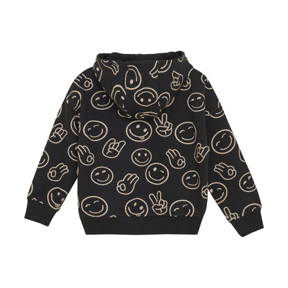 MINYMO Kinder Sweatshirt LS AOP - Gestricktes Sweatshirt für Jungen - Mokkini Kindermode Sweatshirt -knitted