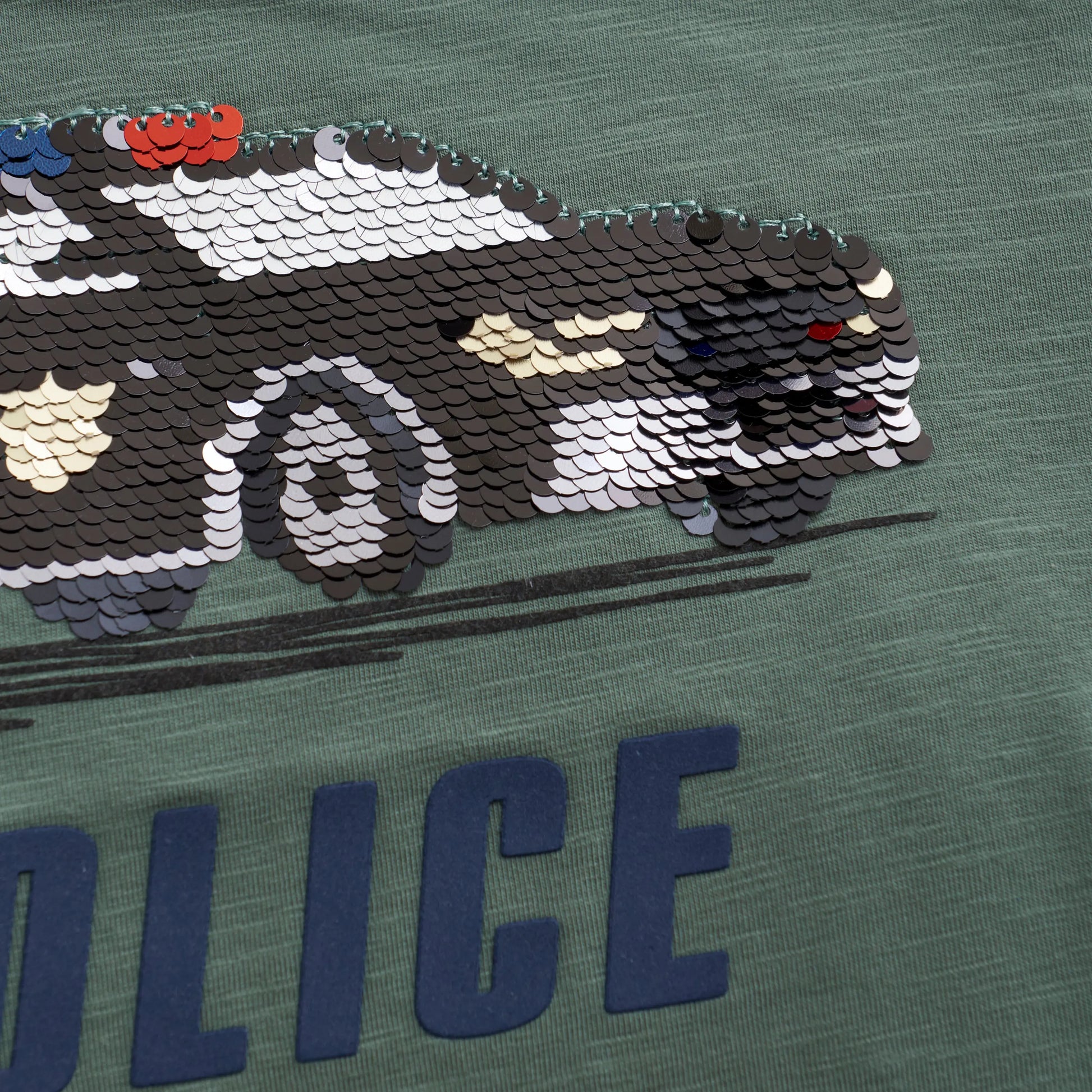MINYMO Langarmshirt – Polizeiwagen mit Wendepailletten | Mokkini Kindermode T-shirt ls