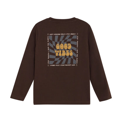 MINYMO T-Shirt Langarm | Good Vibes Mokkini Kindermode T-shirt ls