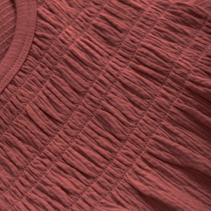 MINYMO Tunika mit Smok-Detail Mokkini Kindermode Tunic - knitted