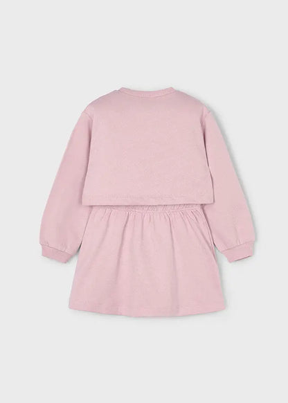 Mayoral Fleecekleid Rosa mit Erdbeer-Motiv Mokkini Kindermode Kleid