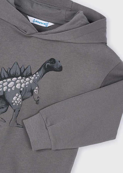 Mayoral Hoodie mit Dino-Motiv Mokkini Kindermode Sweatshirt