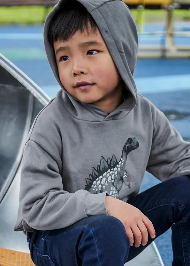 Mayoral Hoodie mit Dino-Motiv Mokkini Kindermode Sweatshirt