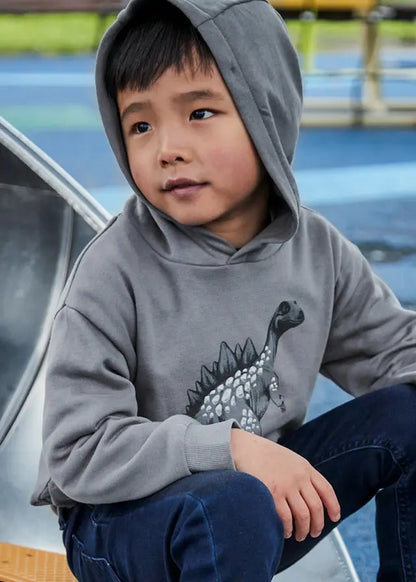 Mayoral Hoodie mit Dino-Motiv Mokkini Kindermode Sweatshirt