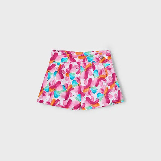 Mayoral Hosenrock mit floralem Print in pink