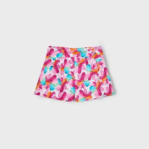 Mayoral Hosenrock mit floralem Print in pink