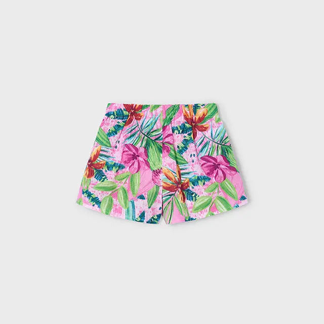 Mayoral Hosenrock mit tropischen Blumenprint Mokkini Kindermode Rock