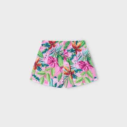 Mayoral Hosenrock mit tropischen Blumenprint Mokkini Kindermode Rock