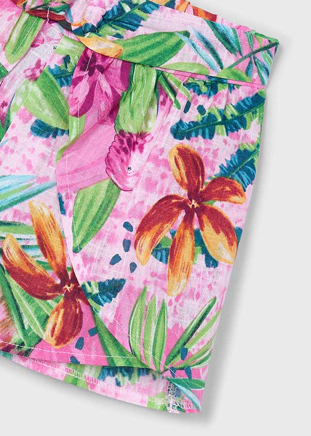 Mayoral Hosenrock mit tropischen Blumenprint Mokkini Kindermode Rock