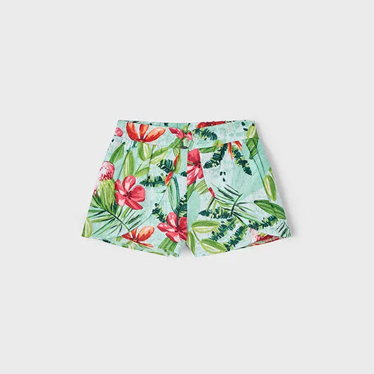 Mayoral Hosenrock mit tropischen Blumenprint in wasserblau