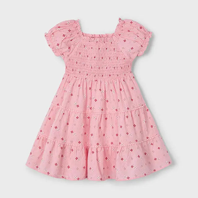 Mayoral Kleid,rosa,im blumigen Design