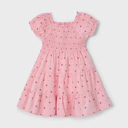 Mayoral Kleid,rosa,im blumigen Design
