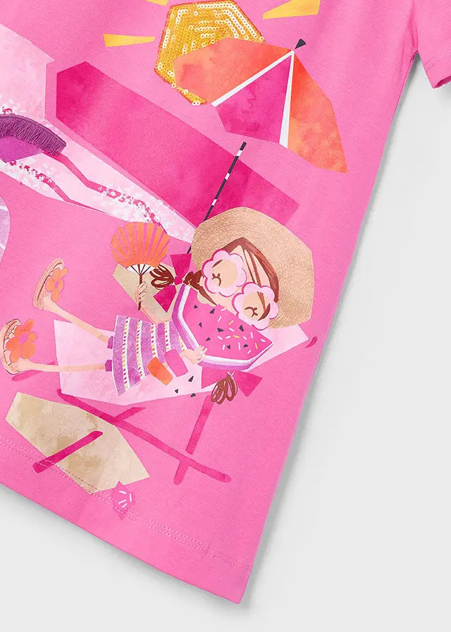 Mayoral Kleid mit Urlaubsprint und verspielten Details Mokkini Kindermode Kleid