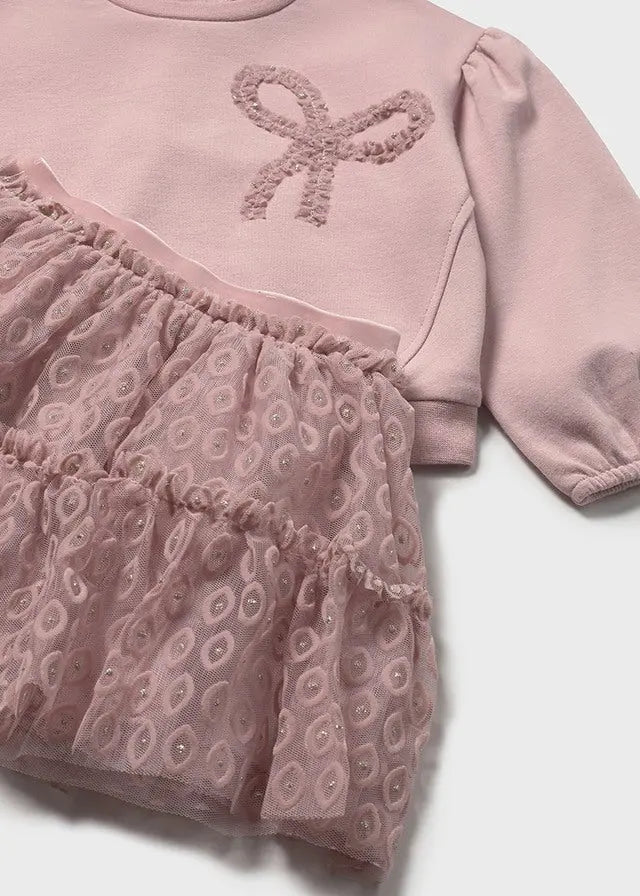Mayoral Set mit Rüschenrock & Schleife Mokkini Kindermode Mädchen Set