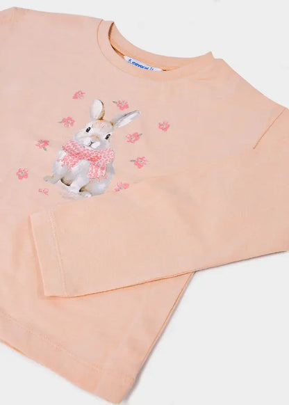 Mayoral Shirt mit Hasenmotiv Mokkini Kindermode T-Shirt Langarm