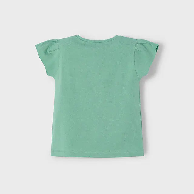 Mayoral T-Shirt mit Herzen und floralen Motiven Mokkini Kindermode T-Shirt
