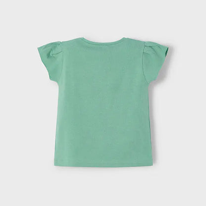 Mayoral T-Shirt mit Herzen und floralen Motiven Mokkini Kindermode T-Shirt