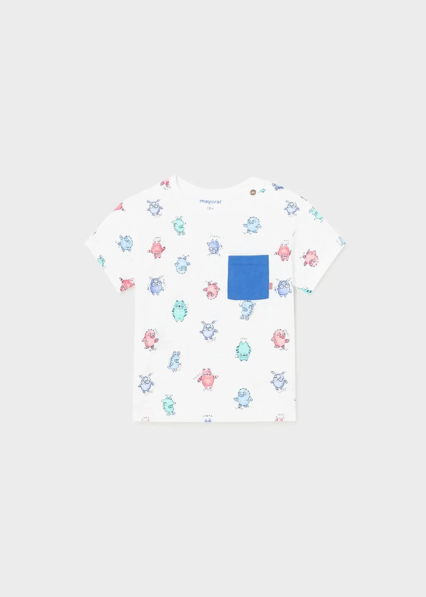 Mayoral T-Shirt mit Monster Alloverprint-Mokkini Kindermode