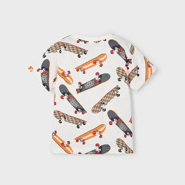 Mayoral T-Shirt mit lebendigem Skateboard-Motiv Mokkini Kindermode T-Shirt