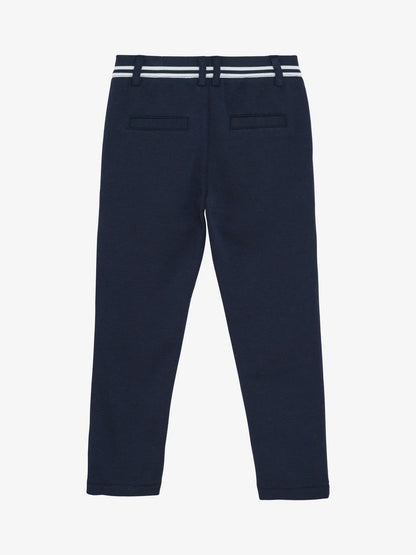 Minymo Hose – Dunkelblau mit Streifenbund Mokkini Kindermode Hose