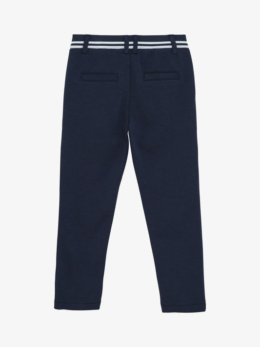 Minymo Hose – Dunkelblau mit Streifenbund Mokkini Kindermode Hose