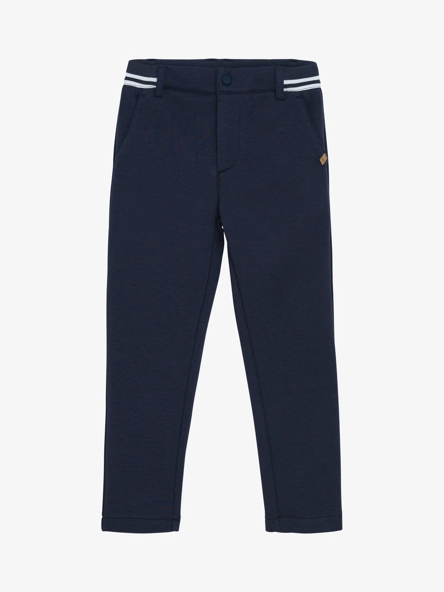 Minymo Hose – Dunkelblau mit Streifenbund Mokkini Kindermode Hose