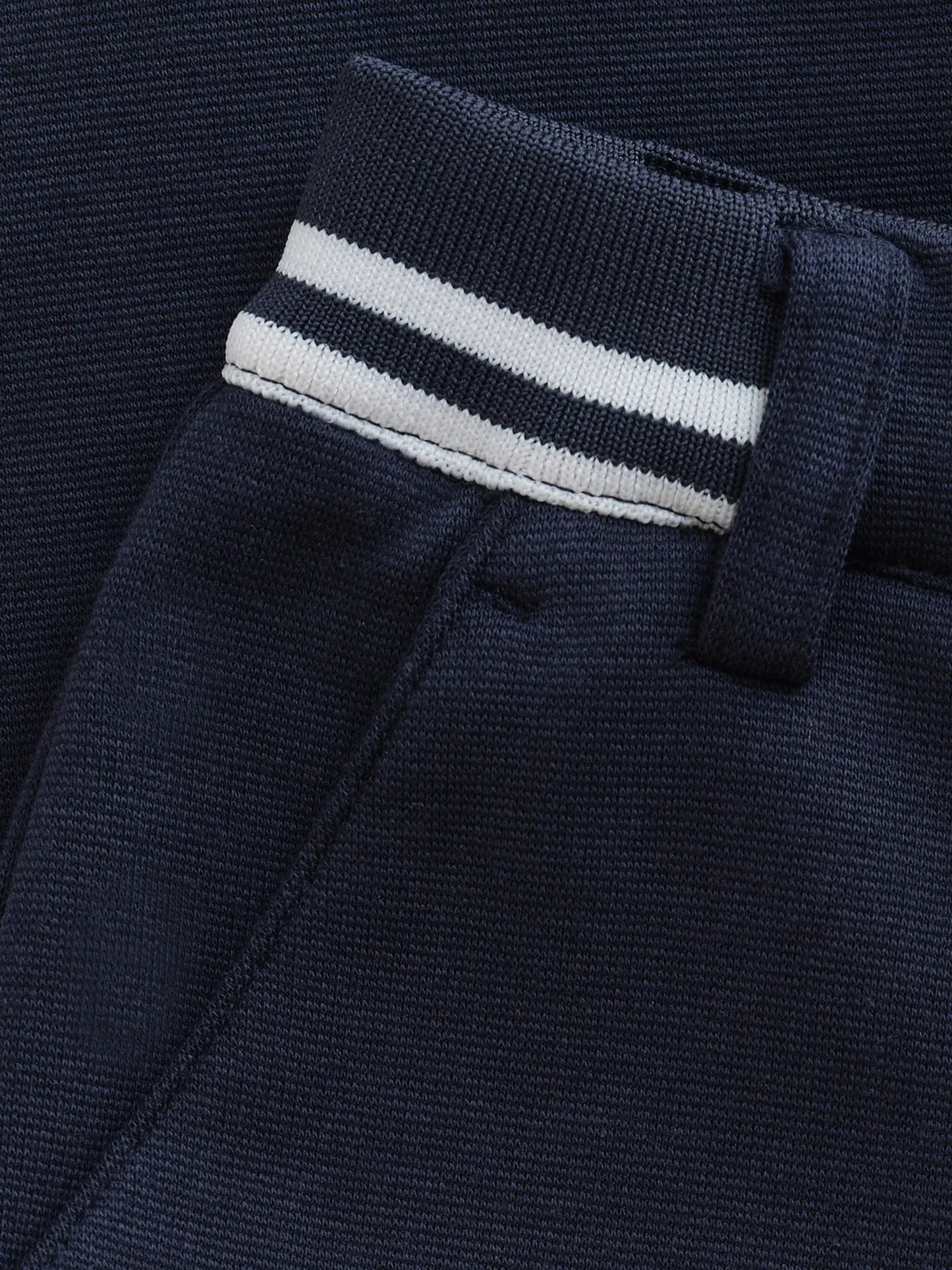 Minymo Hose – Dunkelblau mit Streifenbund Mokkini Kindermode Hose
