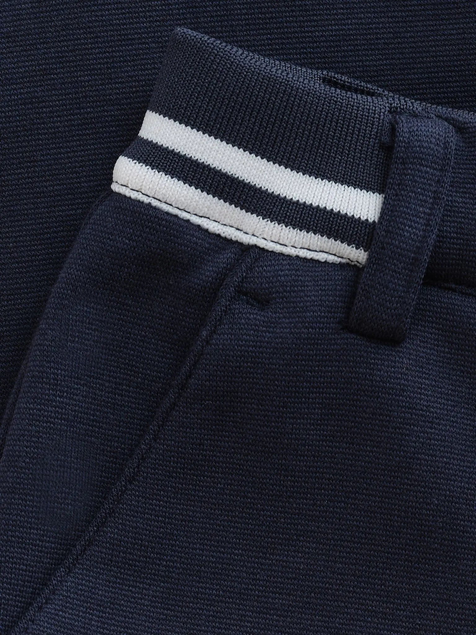 Minymo Hose – Dunkelblau mit Streifenbund Mokkini Kindermode Hose