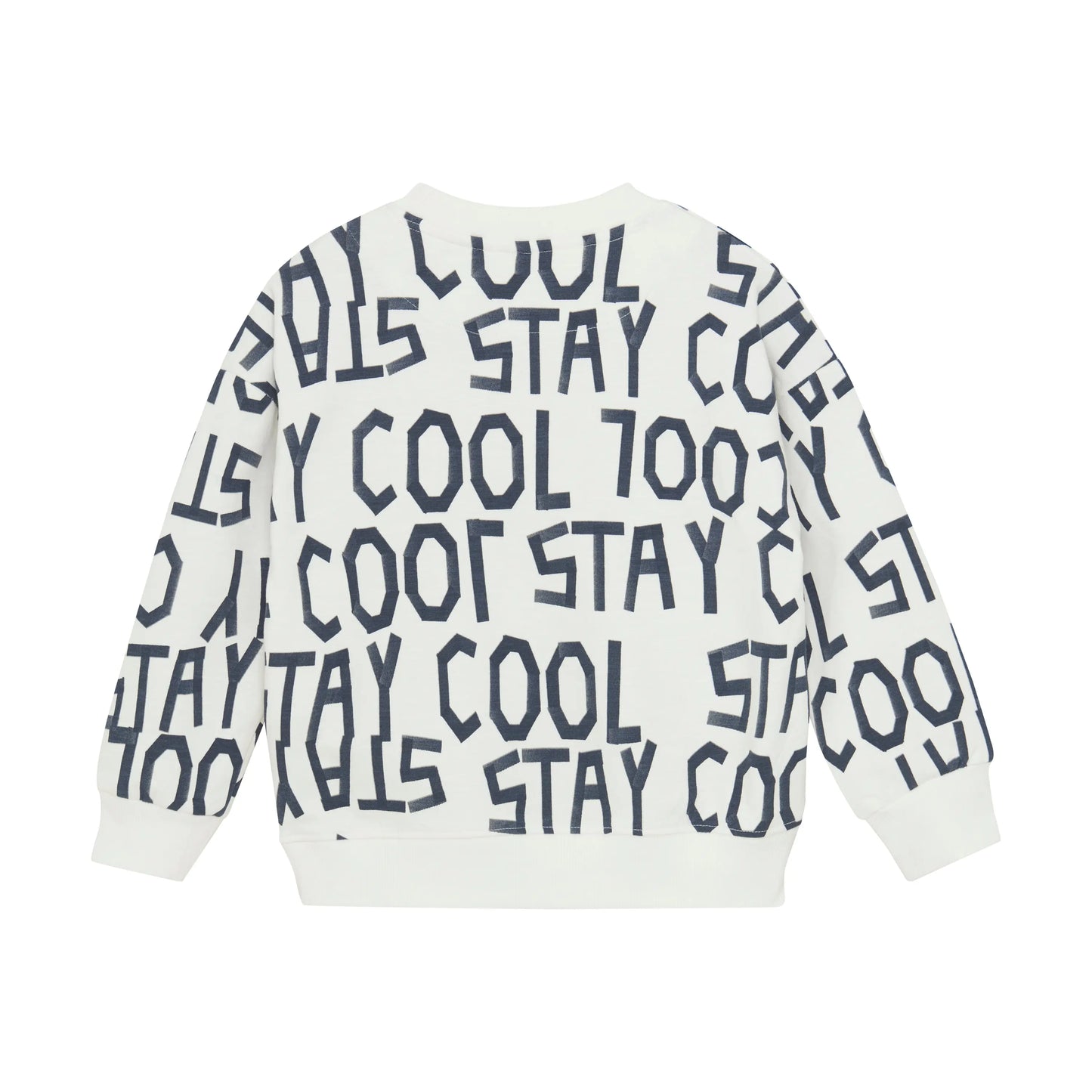 Minymo Jungen Sweatshirt "Stay Cool" in Weiß mit auffälligem Print Mokkini Kindermode Gesperrt