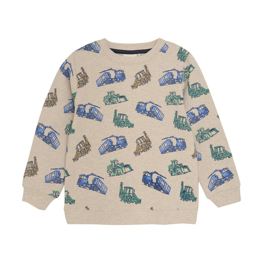 Minymo Jungen Sweatshirt mit Traktoren-Muster Mokkini Kindermode Gesperrt