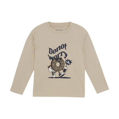 Minymo Langarmshirt mit Donut-Motiv Mokkini Kindermode T-Shirt Langarm