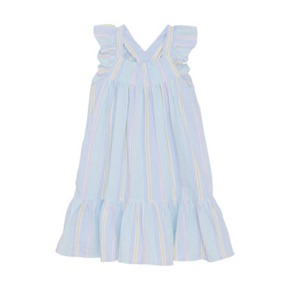 Minymo Mädchen Sommerkleid mit Streifen und Rüschendetails Mokkini Kindermode Gesperrt