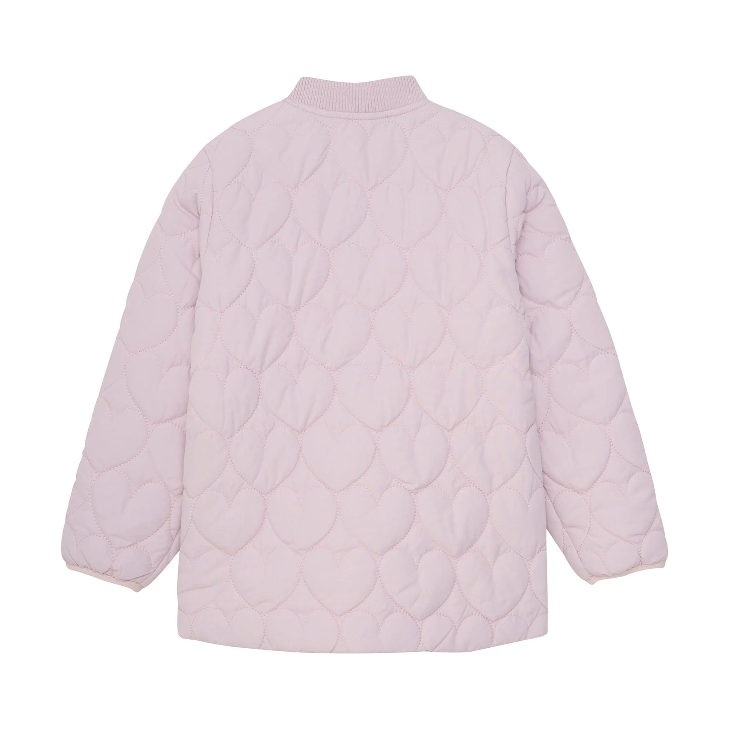 Minymo Mädchen Steppjacke in Hellrosa mit Herz-Quiltmuster Mokkini Kindermode Gesperrt