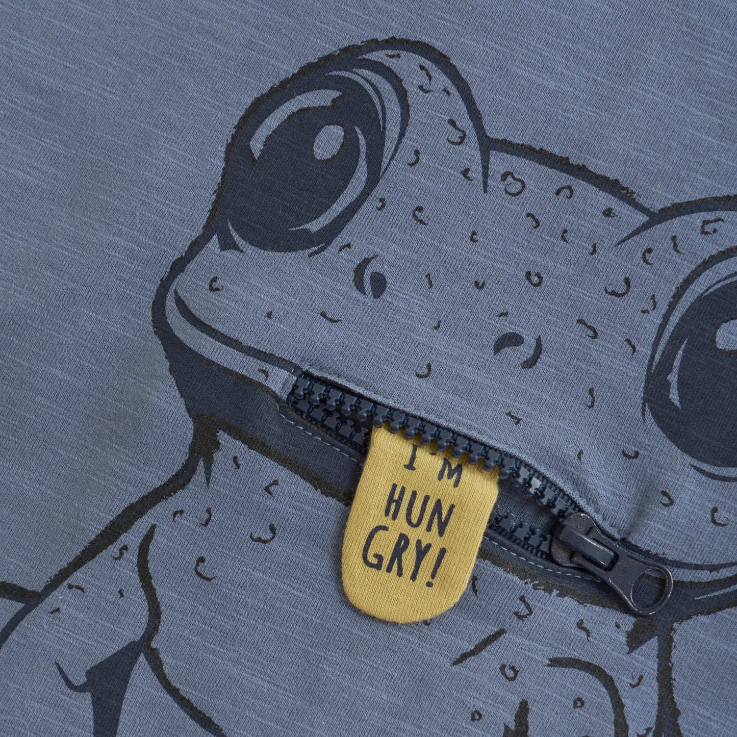 Minymo Sweatshirt für Jungen mit Froschmotiv  – Baumwolle, Blau Mokkini Kindermode Gesperrt