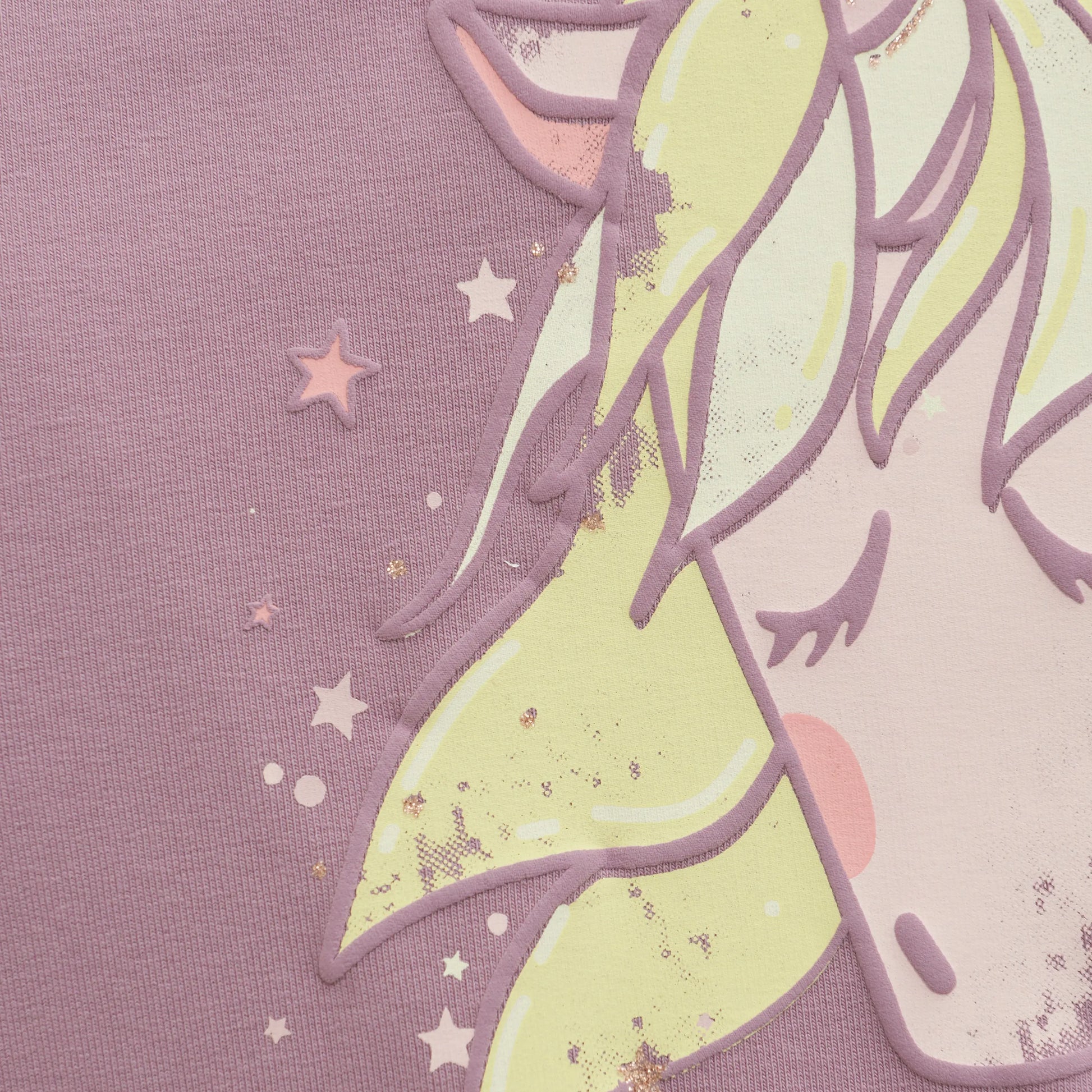 Minymo Sweatshirt mit Einhorn-Print und Sternen Mokkini Kindermode Gesperrt