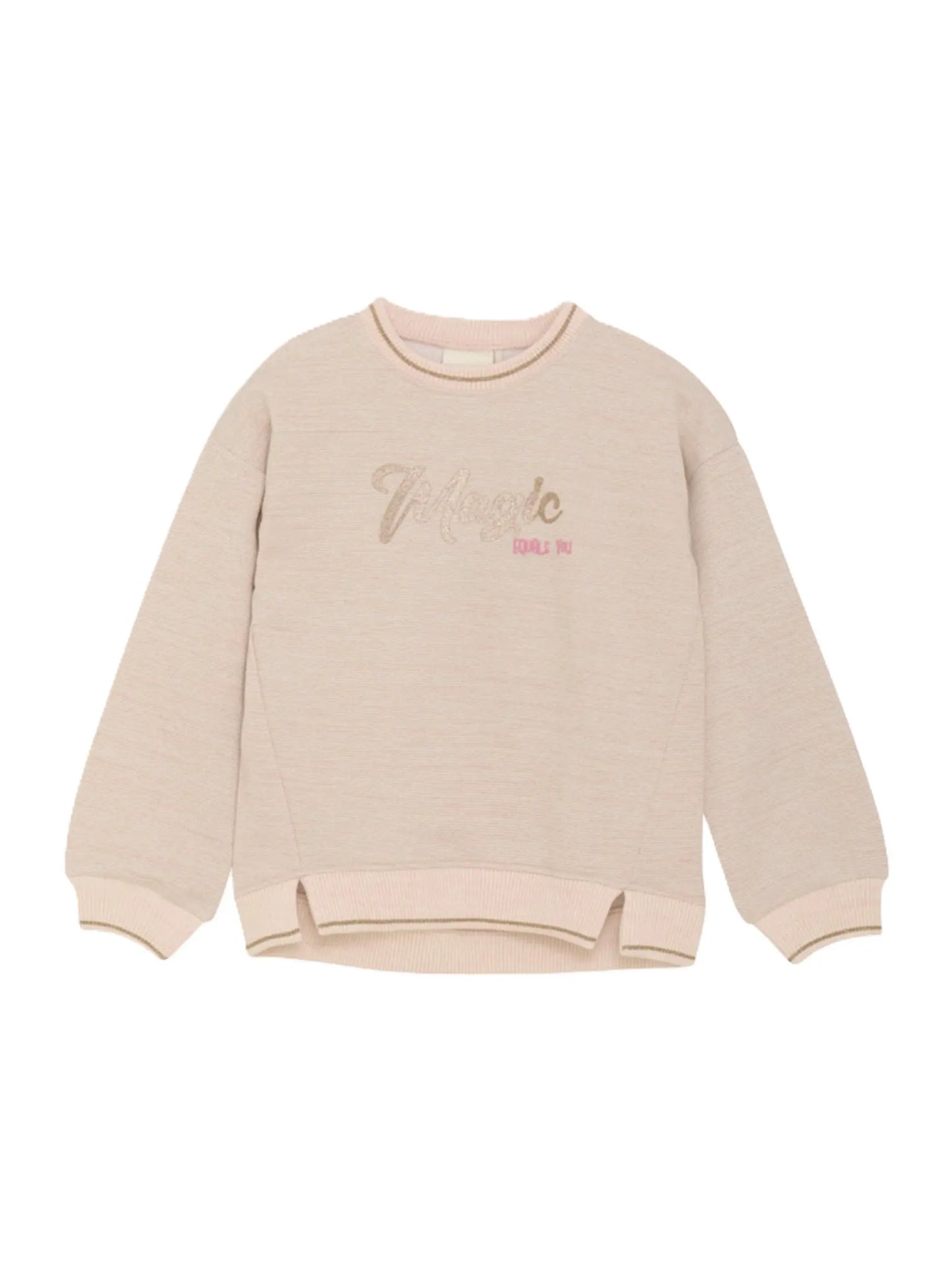 Minymo Sweatshirt mit Glitzerdetails Mokkini Kindermode Sweatshirt
