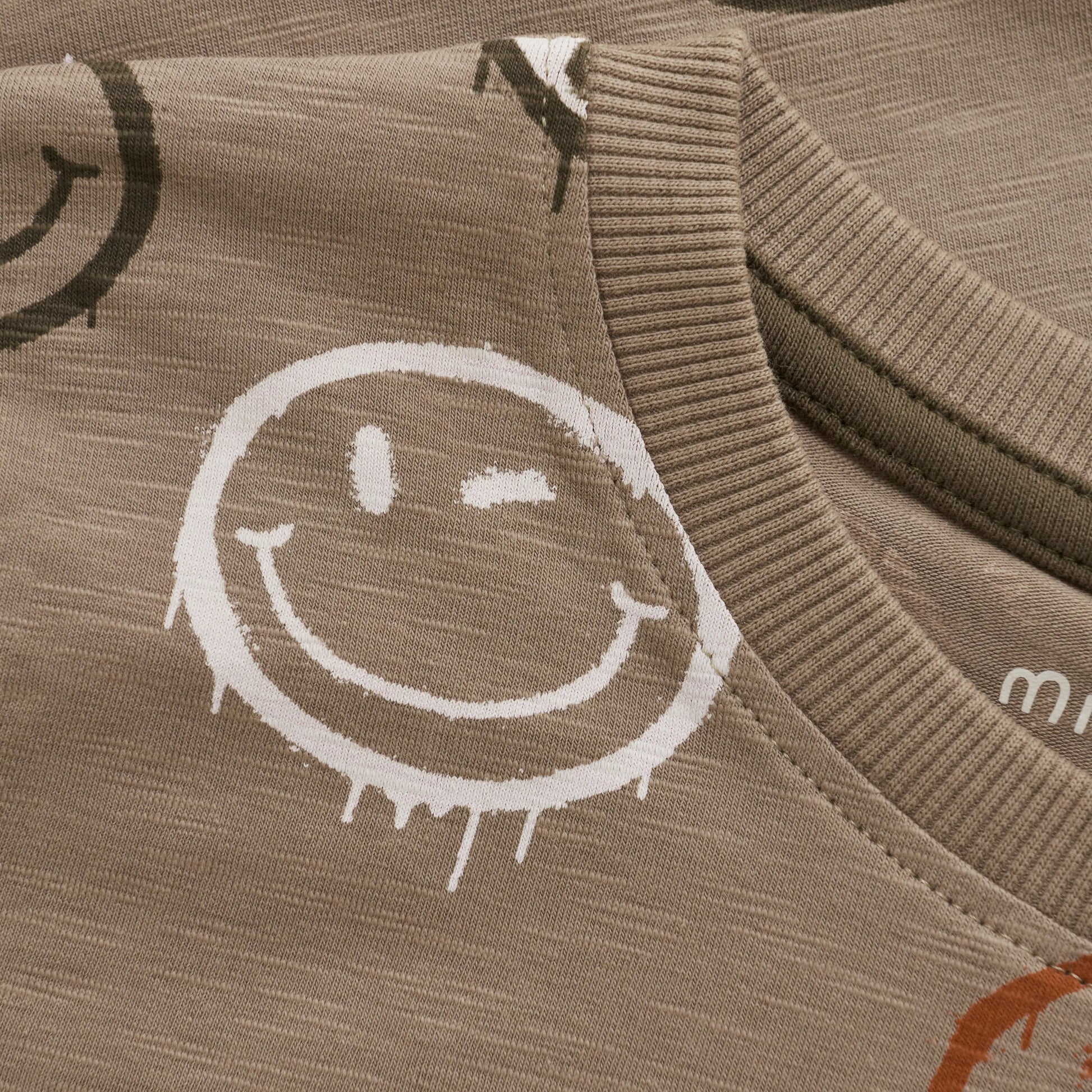 Minymo T-Shirt Langarm mit Smileys - T-Shirt Langarm - Minymo