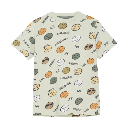 Minymo T-Shirt mit Emojis für Jungen